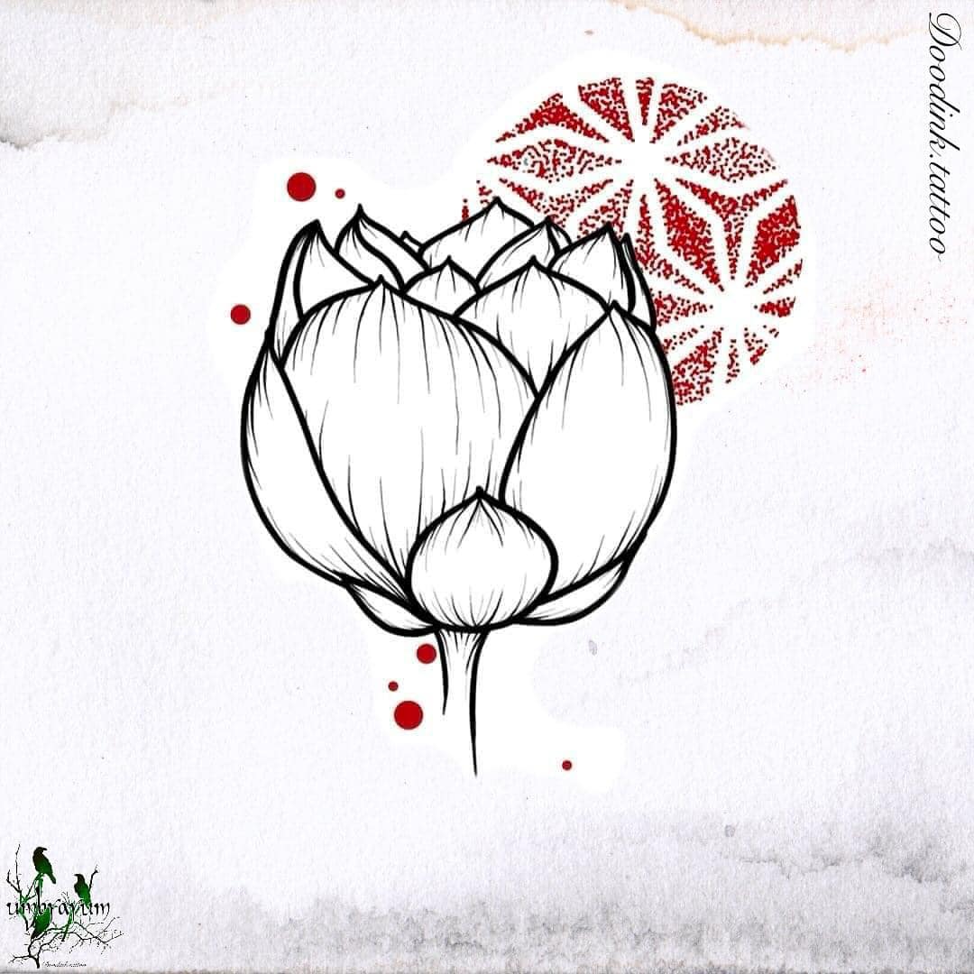 fleur-boule-rouge