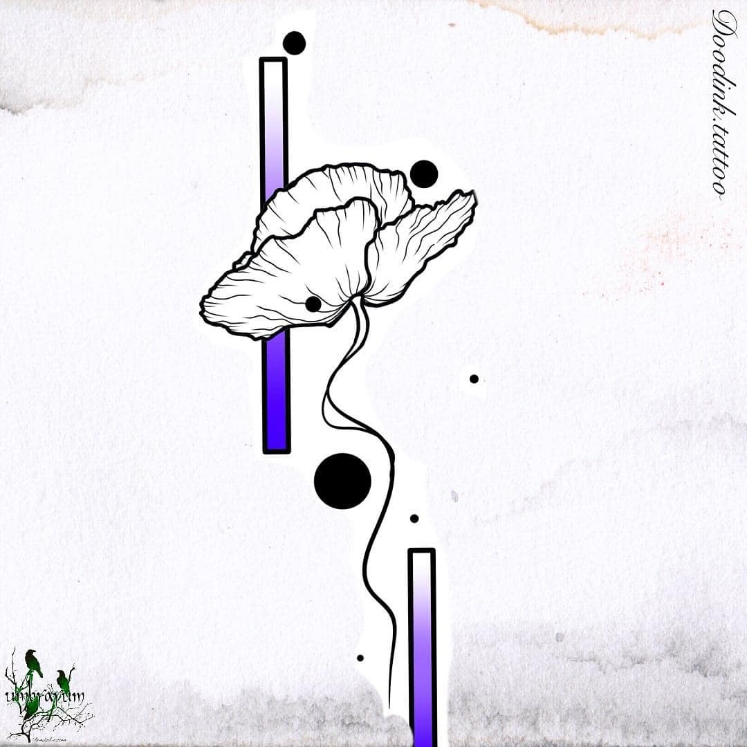 fleur-trait-bleu-vertical