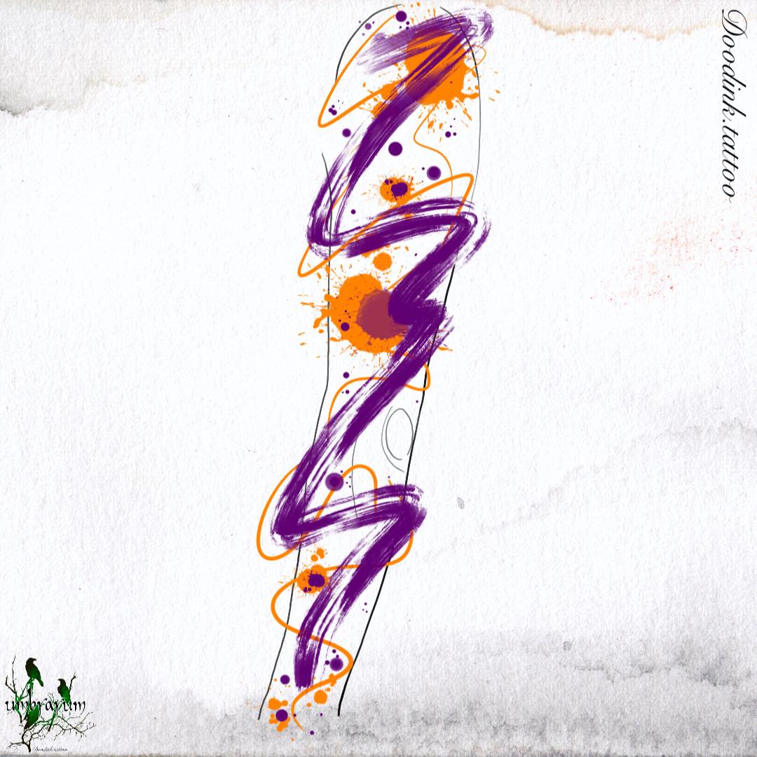 traces-peinture-violet-orange